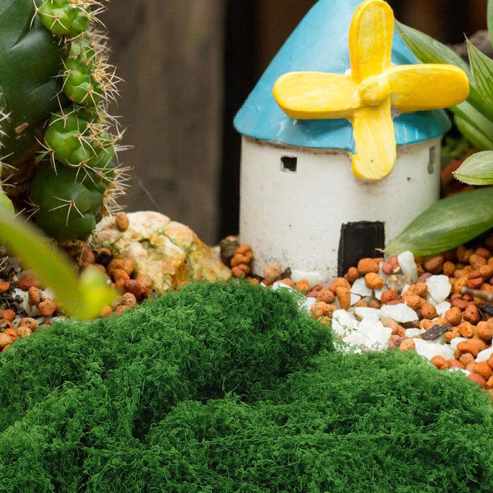 Artificial Faux Moss for Crafts Indoor Landscape Decorations Grass Turf Lawn