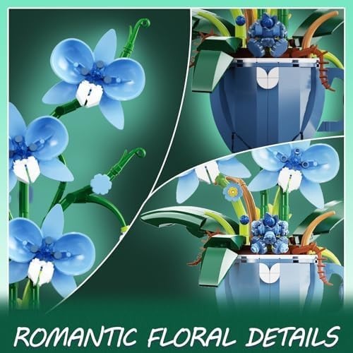 Botanicals Orchid Flower Kit, Flower Pot Set, Compatible with B0G1TBotanical Col