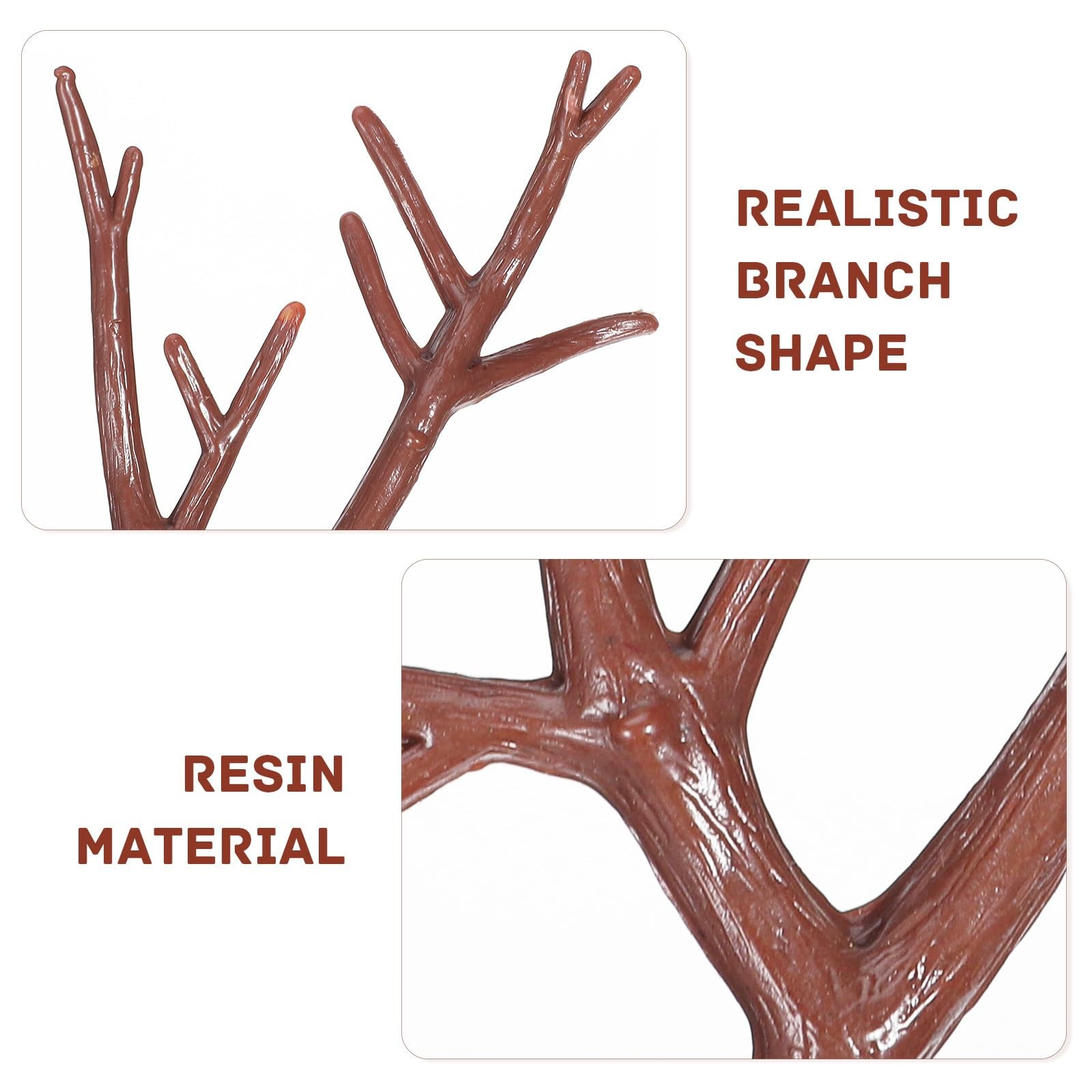 10pcs Mini Antler Tree Branches Artificial Twig DIY Craft Branches Plastic De…
