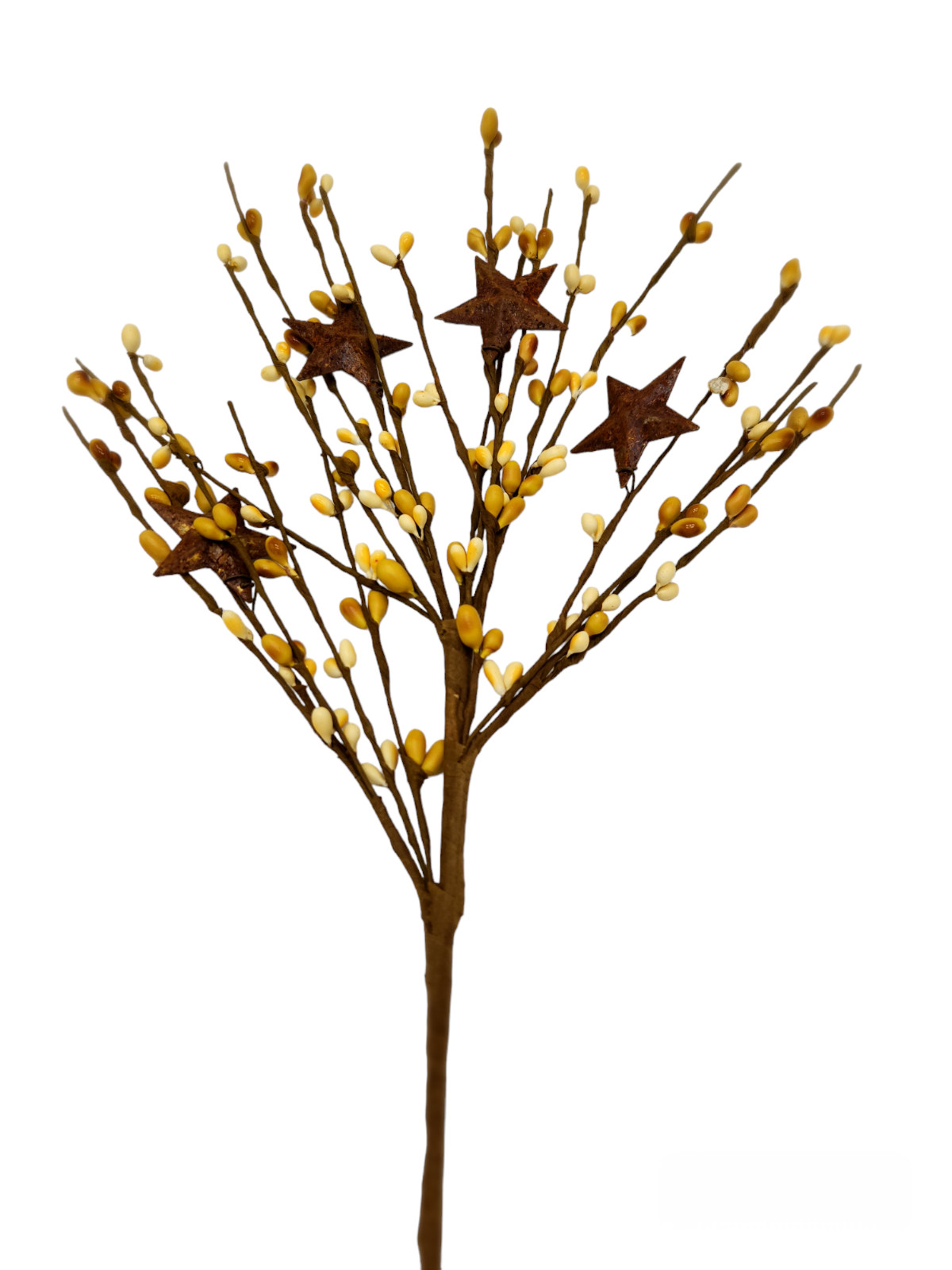 Cream & Mustard Berry Picks Artificial Berries Spray Home / Holiday Decor N527