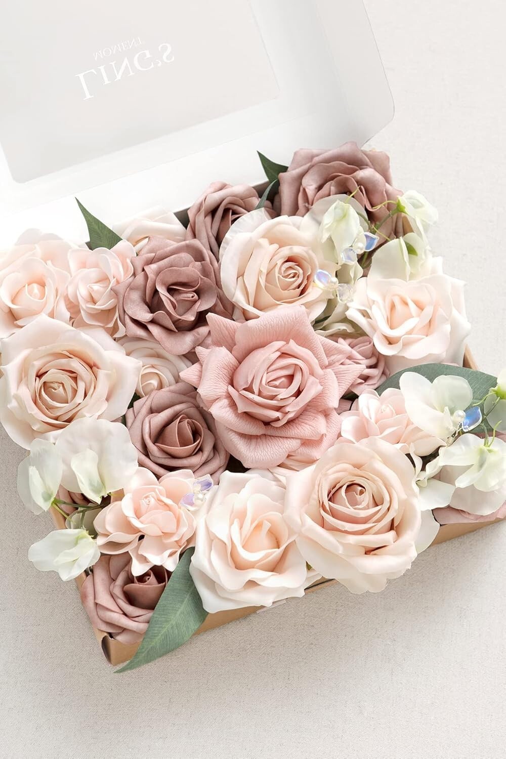 Grand Combo Box of Dusty Rose Artificial Flowers for Elegant Floral Arrangements