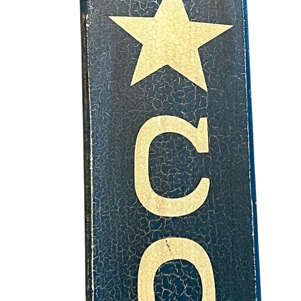 Blue And Gray Cowboys Wall Sign. 24″X3″