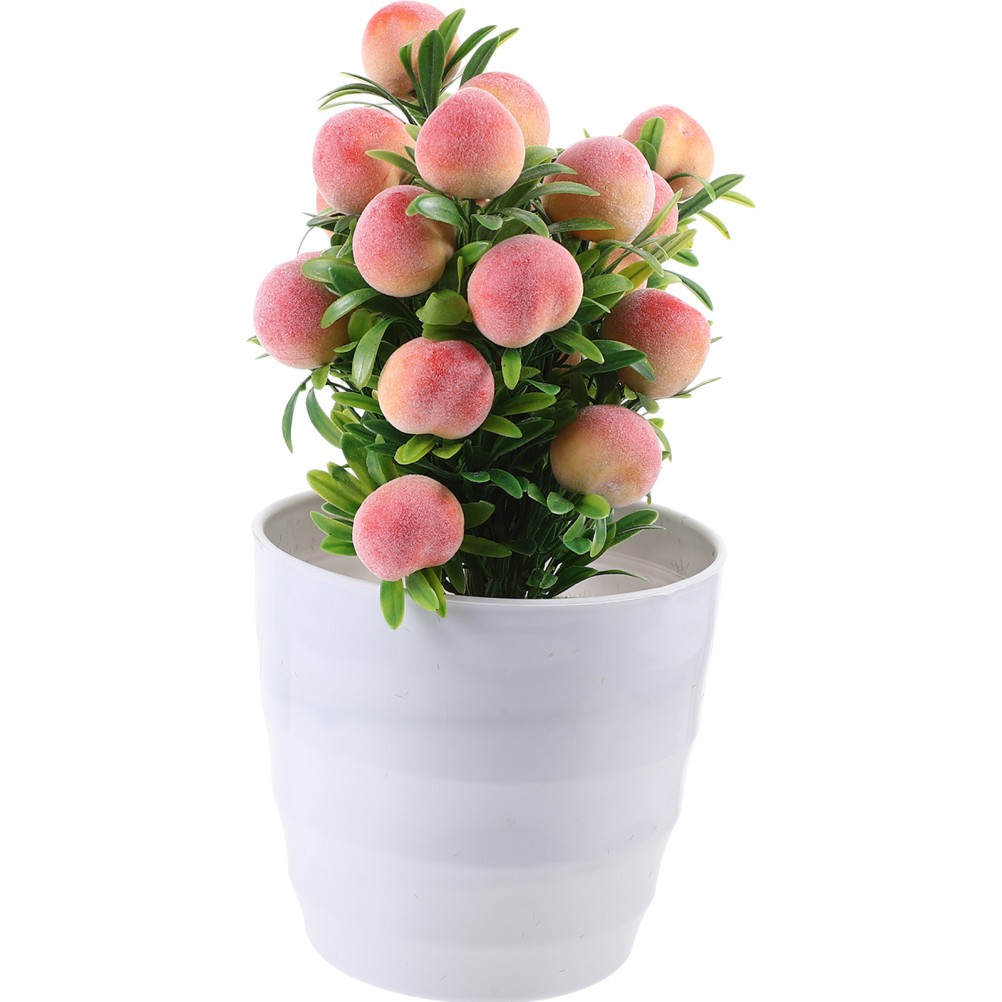 Fake Bonsai Faux Plants for Indoors Artificial Small Tree with Pot