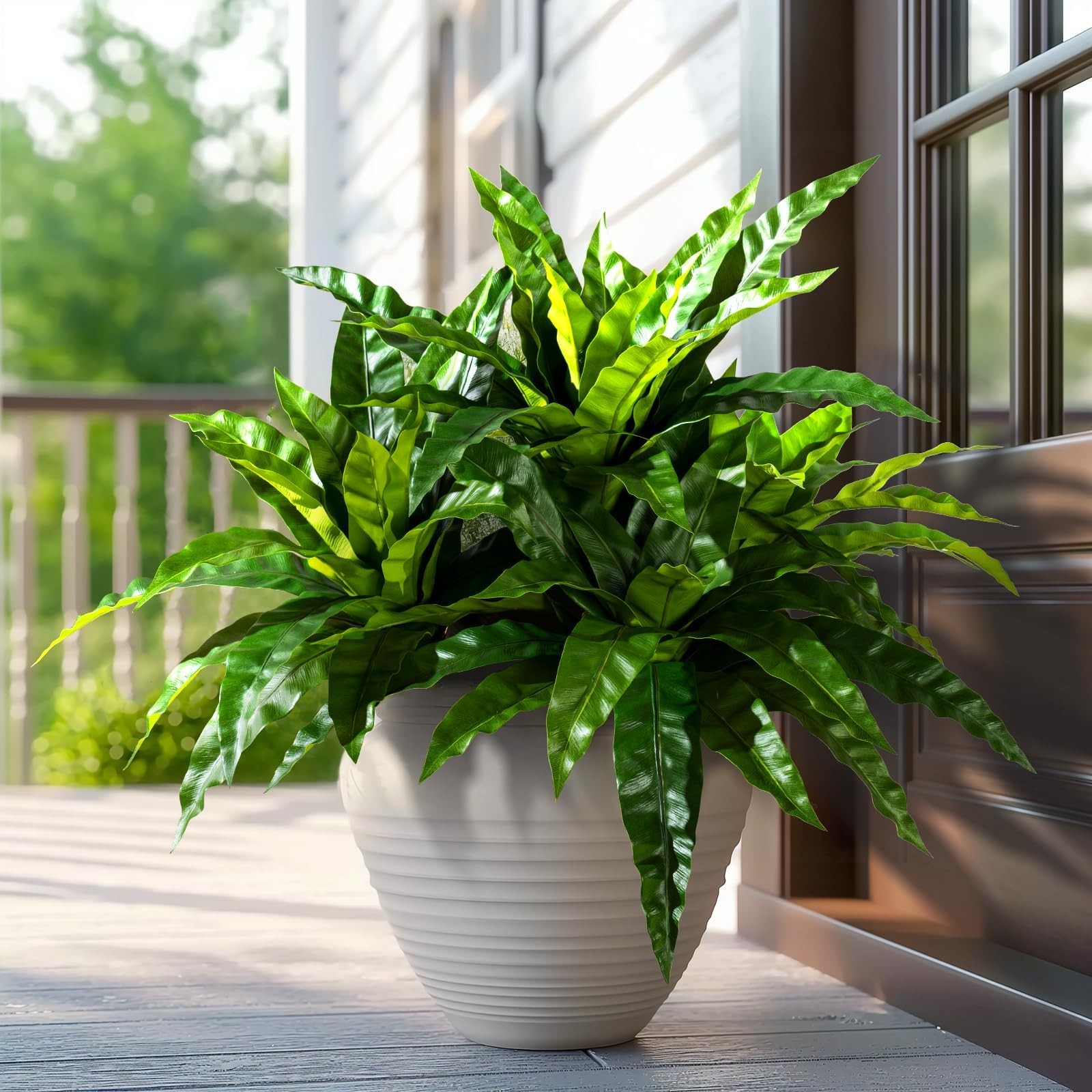 4 Pcs Artificial Greenery Stems Fake Bird Nest Fern Faux Branches Artificial …