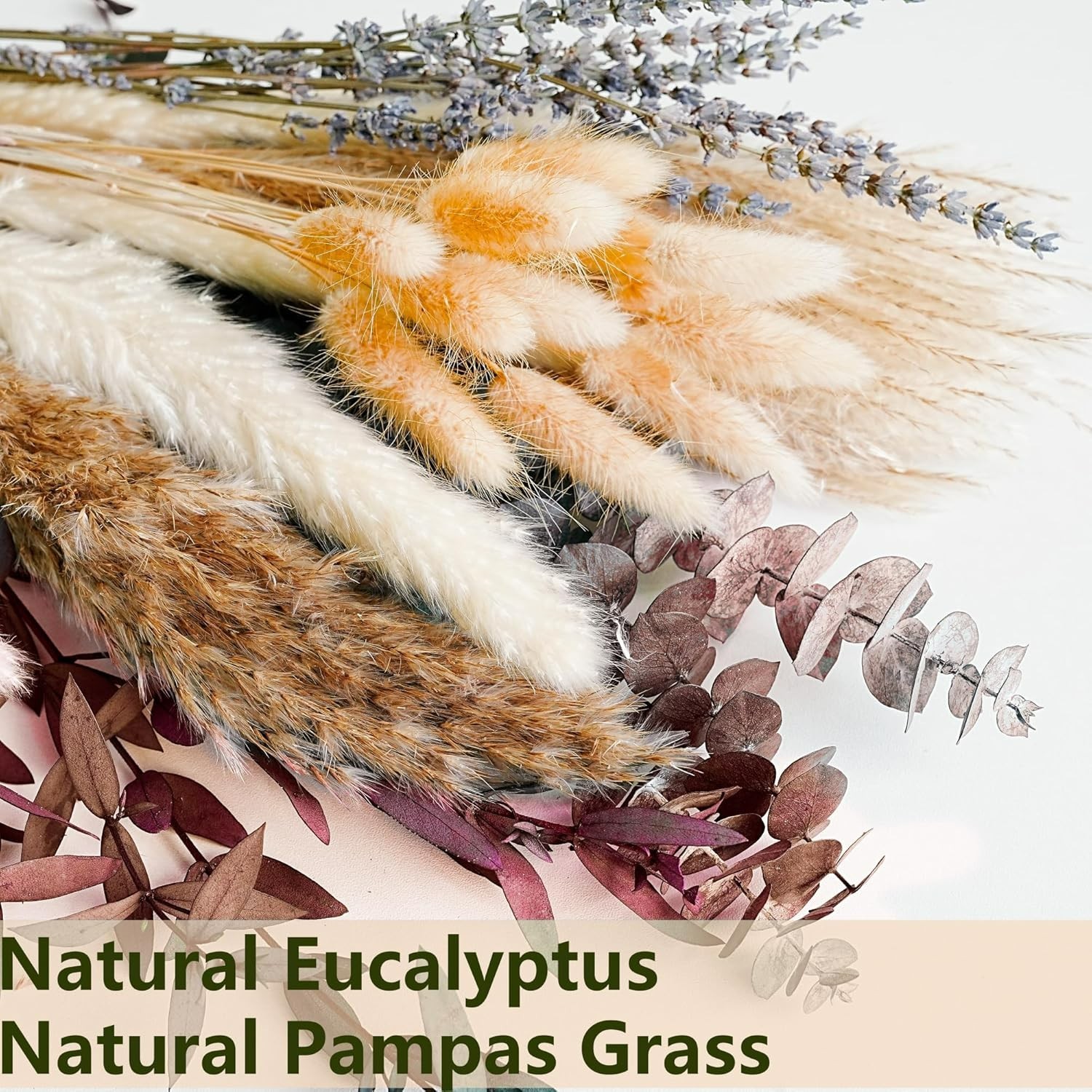 Versatile Fall Floral Decor Bouquet – Pampas Grass & Lavender for Home & Gifts