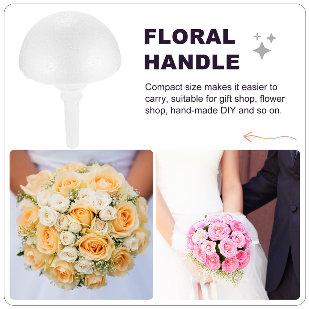 20pcs Craft Polystyrene Balls Flower Holder Craft Flower Arranging Half Balls