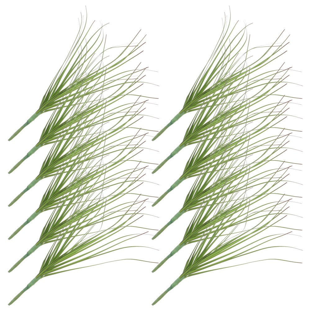 12Pcs Reusable Green Artificial Shrubs Faux Plants for Home and Office Decor