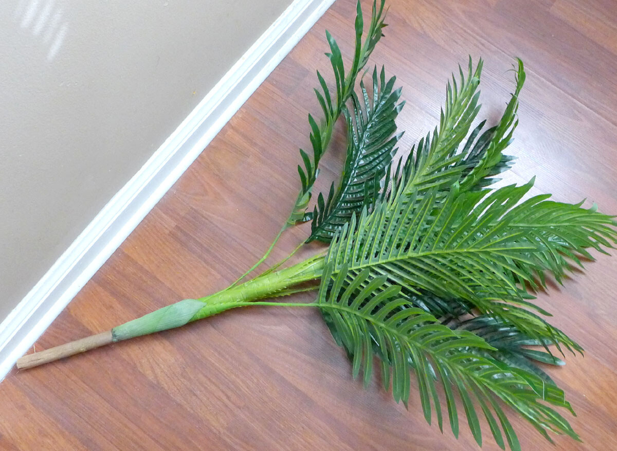 32″/ 28″/ 26″ Height Artificial Plant Leaves Palm Tree Paradise Bushes