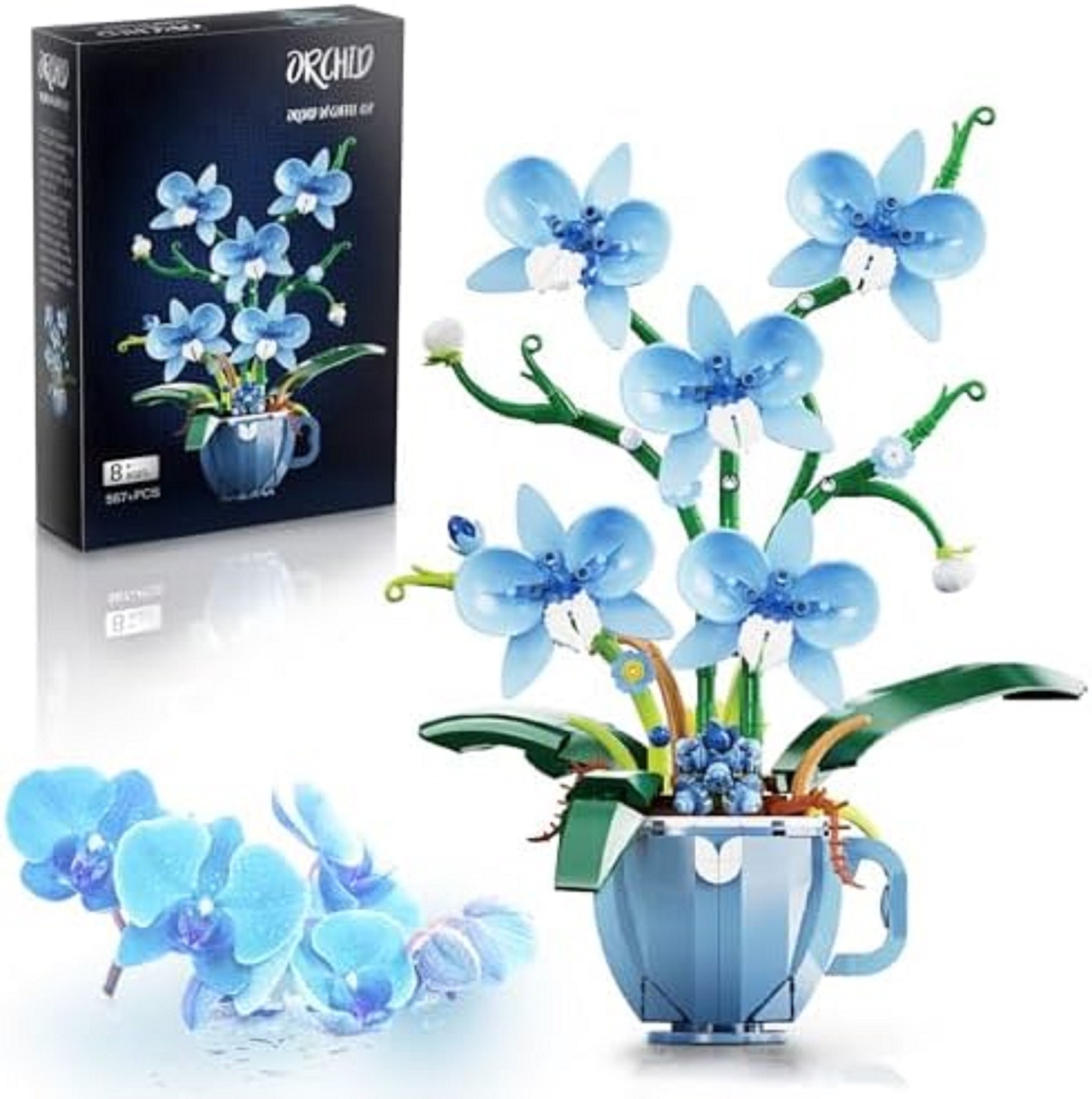 Botanicals Orchid Flower Kit, Flower Pot Set, Compatible with B0G1TBotanical Col
