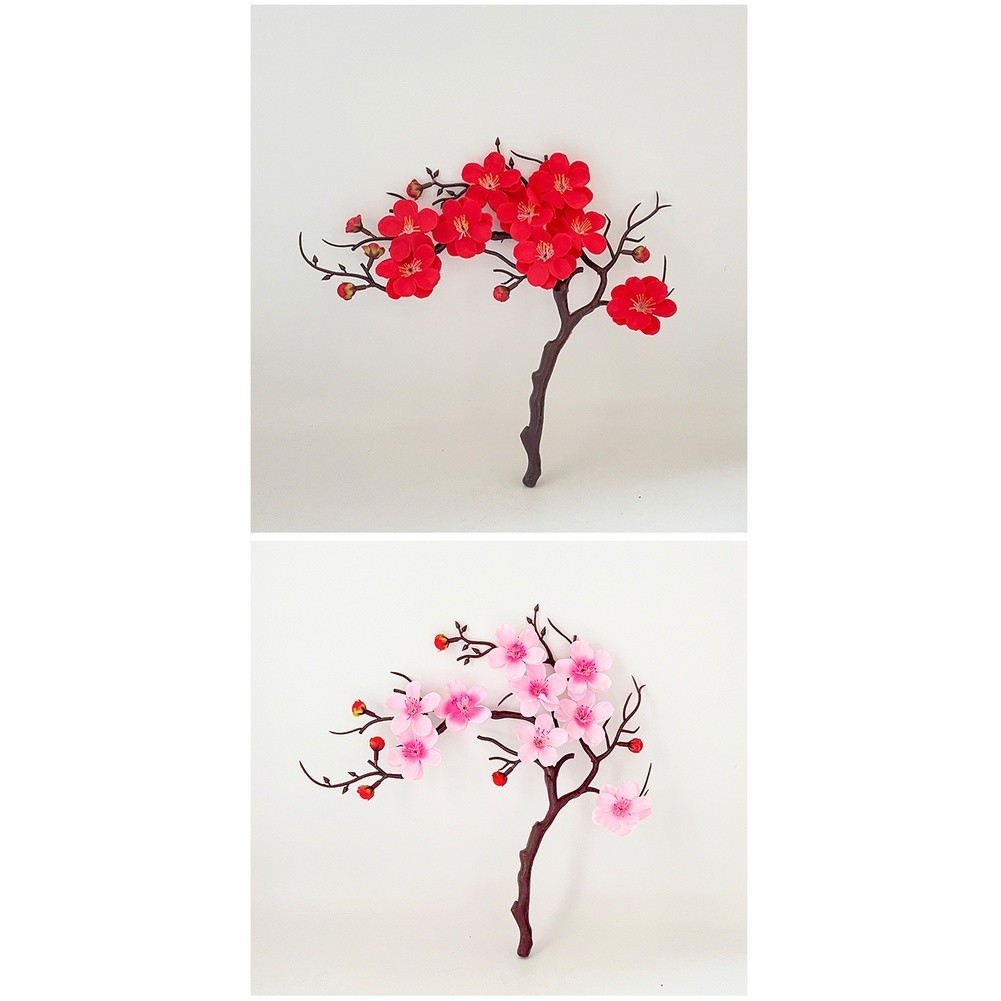 Plum Blossom Bonsai Artificial Flower for Bedroom Living Room Study Decor