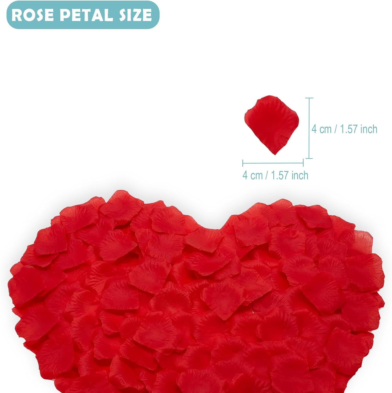 Rose Petals for Bedroom – Fake Roses Petal Faux Flowers, Artificial Roses Petals