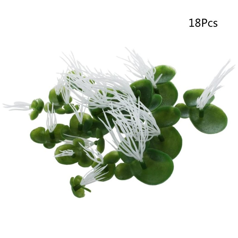 Artificial Duckweeds Floating Plastic All Year Green Fishbowls Decors 3 Size