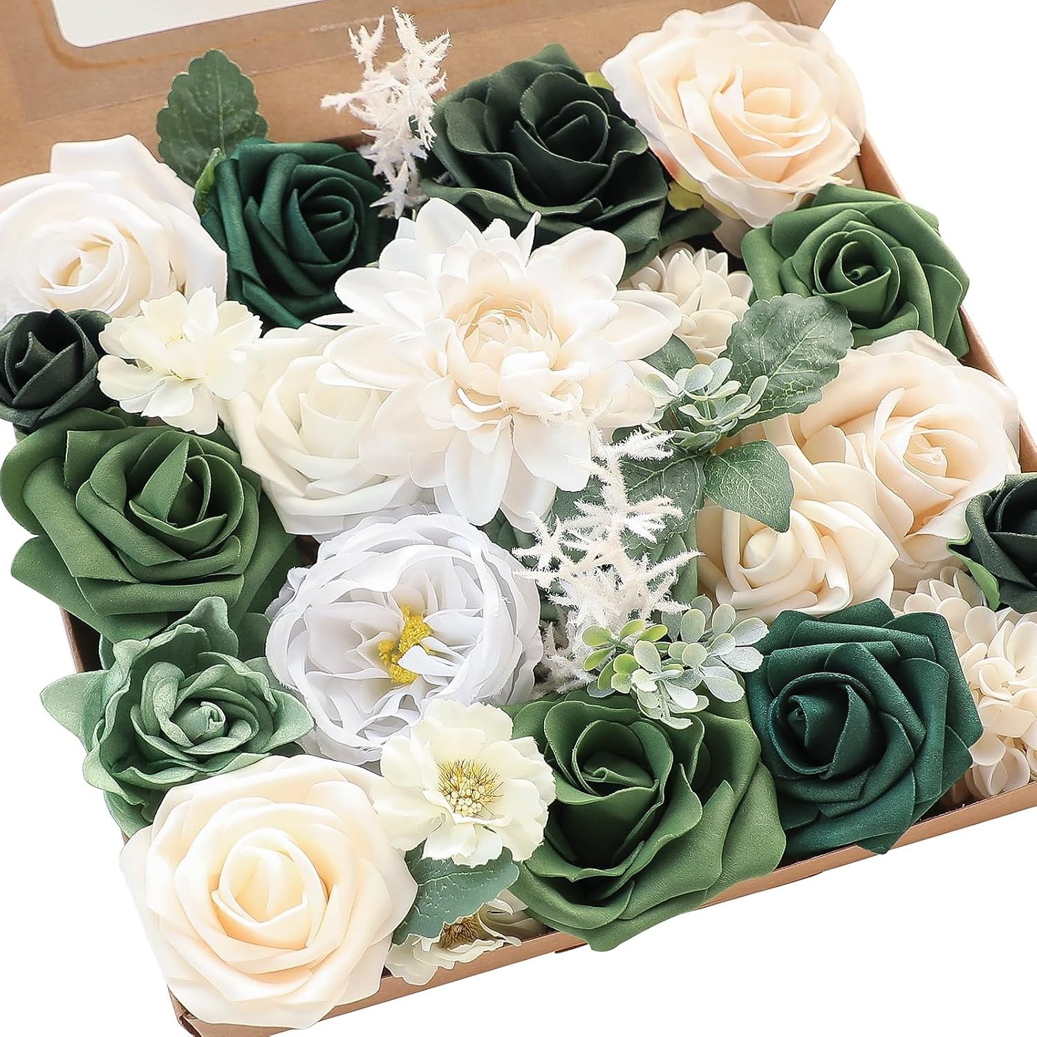 Lavender Violet Lilac Artificial Flowers Fake Roses Peonies Dahlias Greenery
