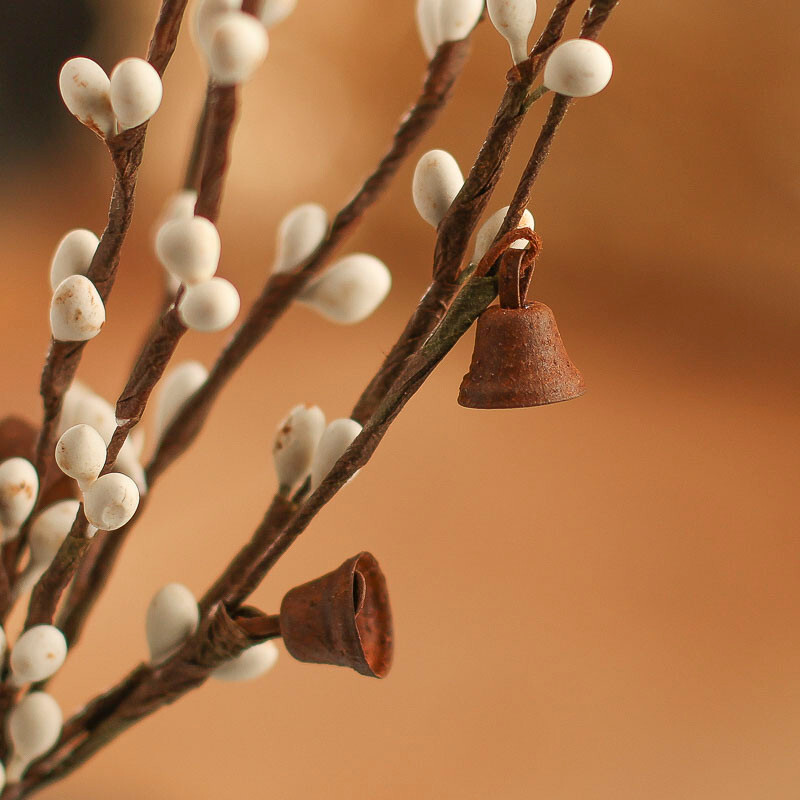 Set of 12 Rustic Bell and White Pip Berry 11-1/2″ Tall Floral Sprays