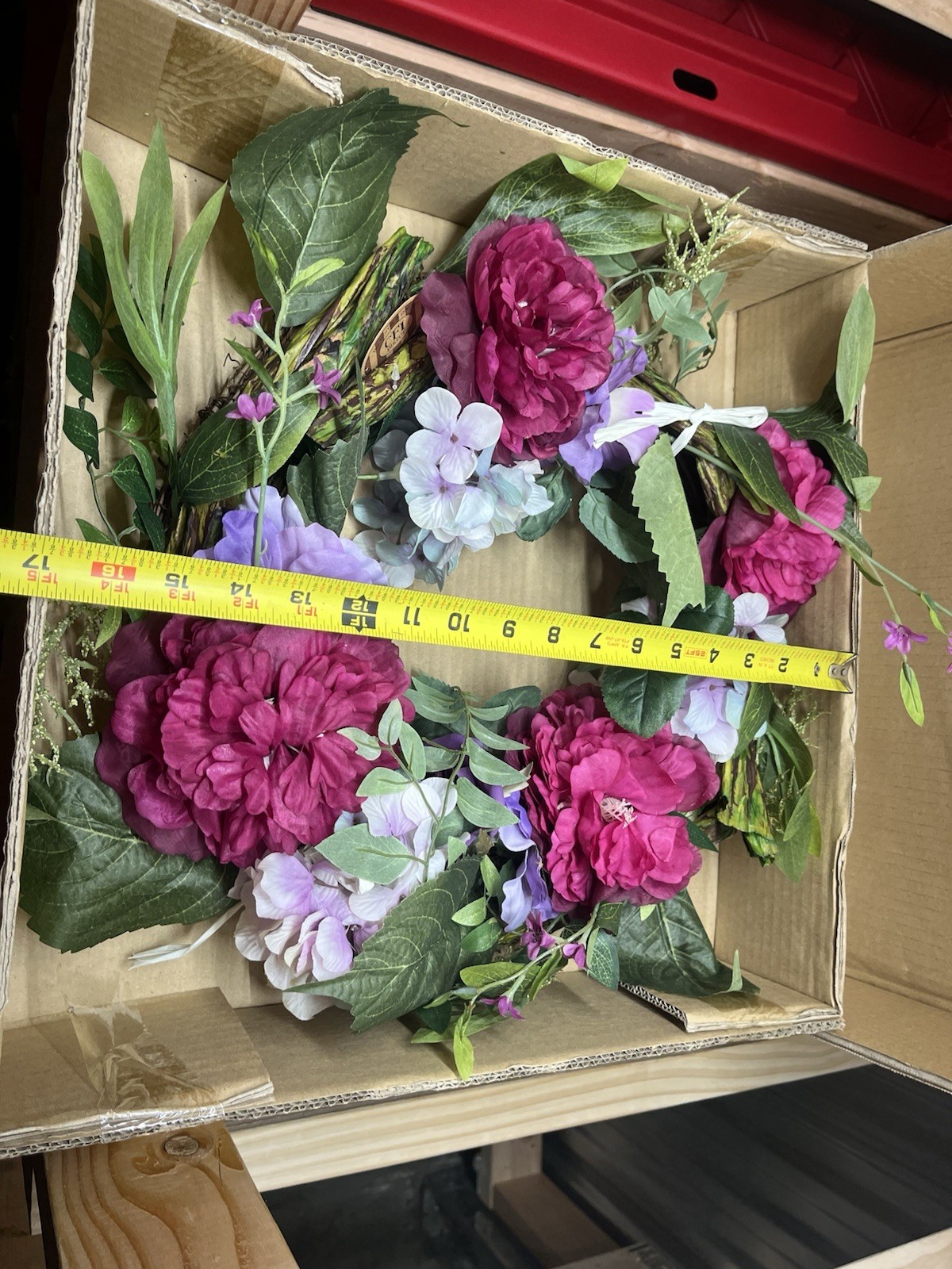 17″ Rose, Hydrangea, Peony Colorful Wreath, Holiday, Spring, Floral