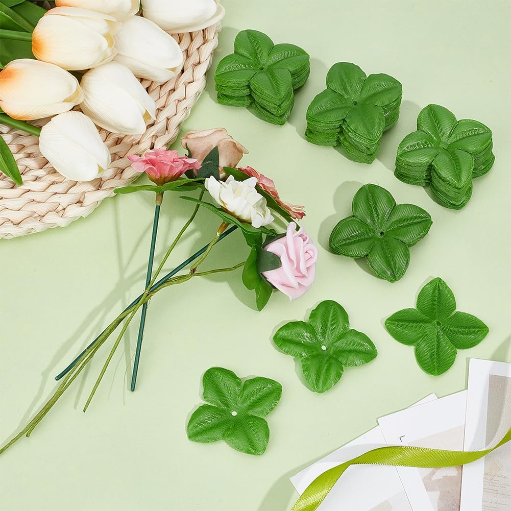 1000 Pcs Artificial Flowers Green Leaves, Rose Leaf Decoration, Bulk Artifici…