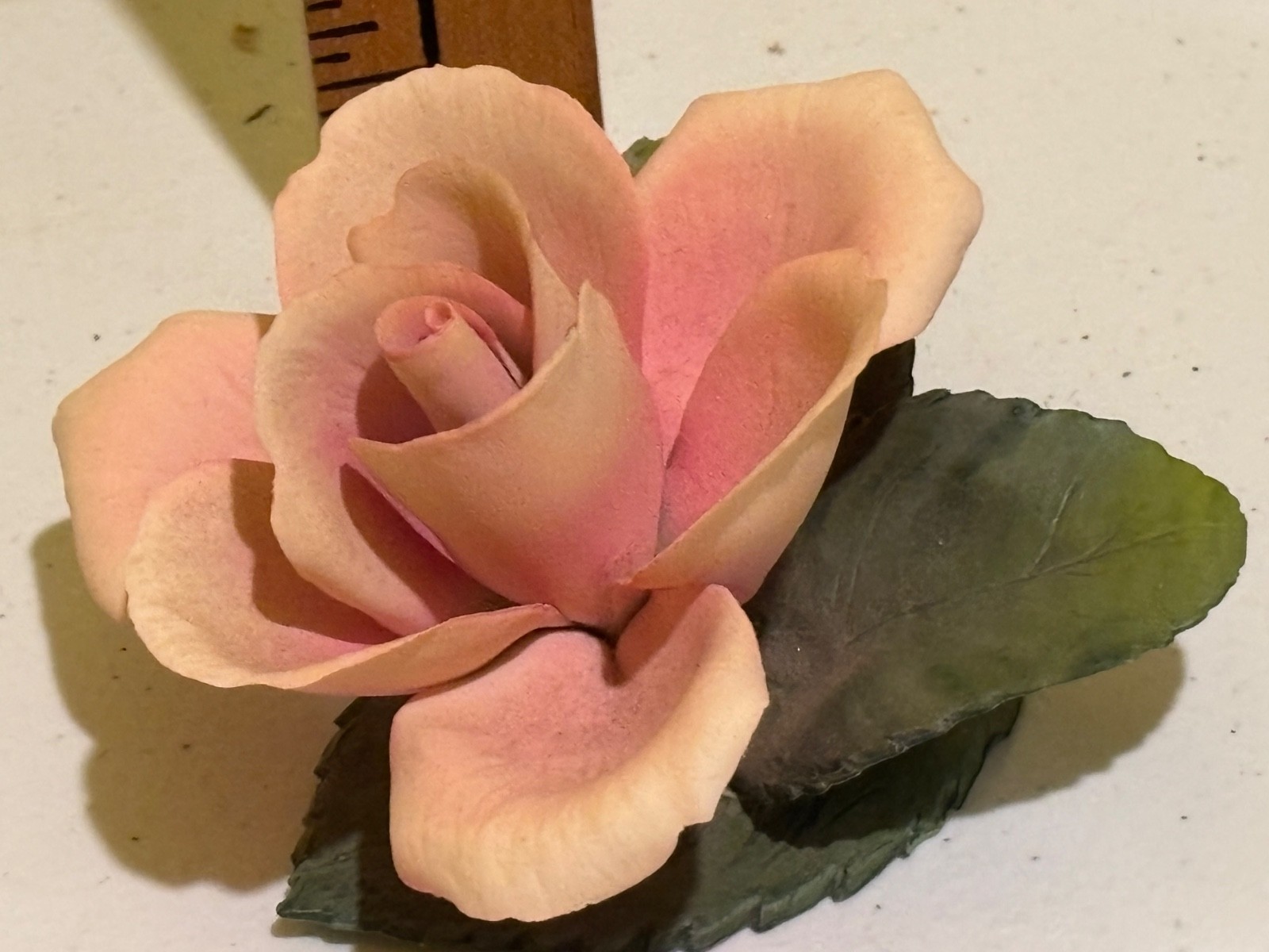 Napoleon Italy Rose flower figurine bisque