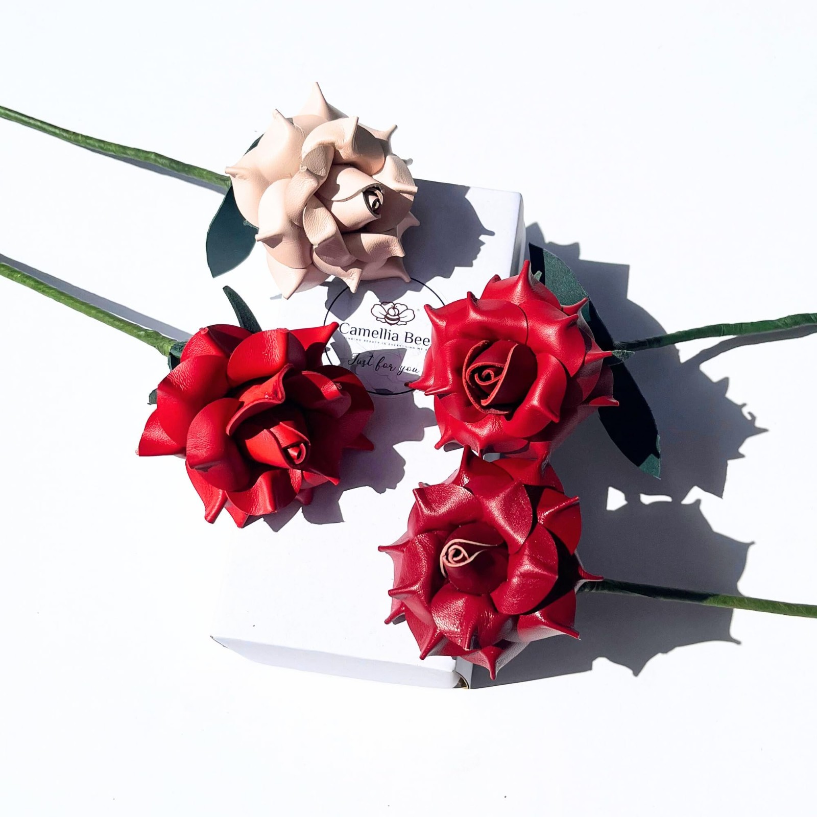 Handmade Genuine Leather Rose Gift – Perfect for 3rd Anniversary, Valentine’s Da
