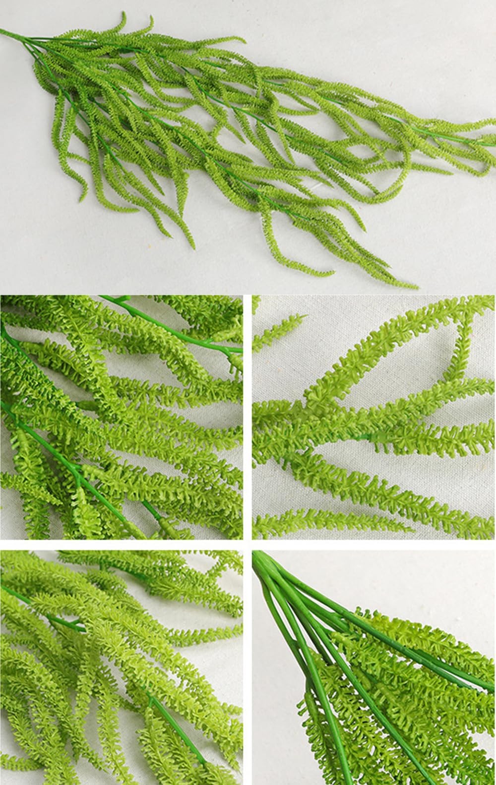 4Pcs Amaranthus Hanging Wedding Flowers 32″ Green String of Pearls Plant for …