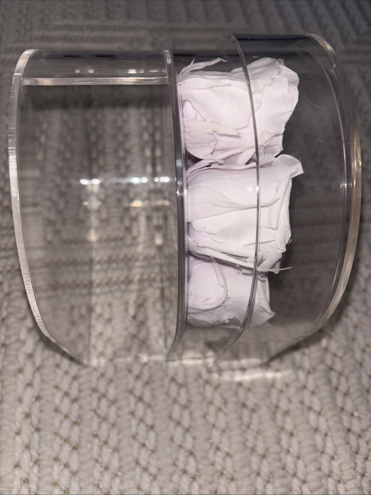 ROSE FOREVER OF NEW YORK~ Soft Violet 15 and a heart shaped clear box with lid