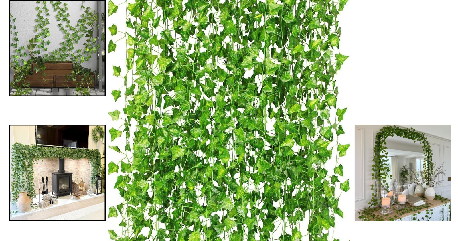 Realistic Artificial Ivy Vines – 12 Pack, Perfect for Parties & Weddings