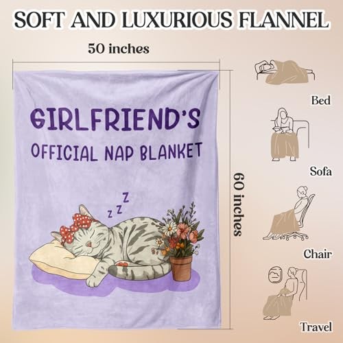 Gifts for Girlfriend, Girlfriend Birthday Gifts, to My Girlfriend Blanket, I