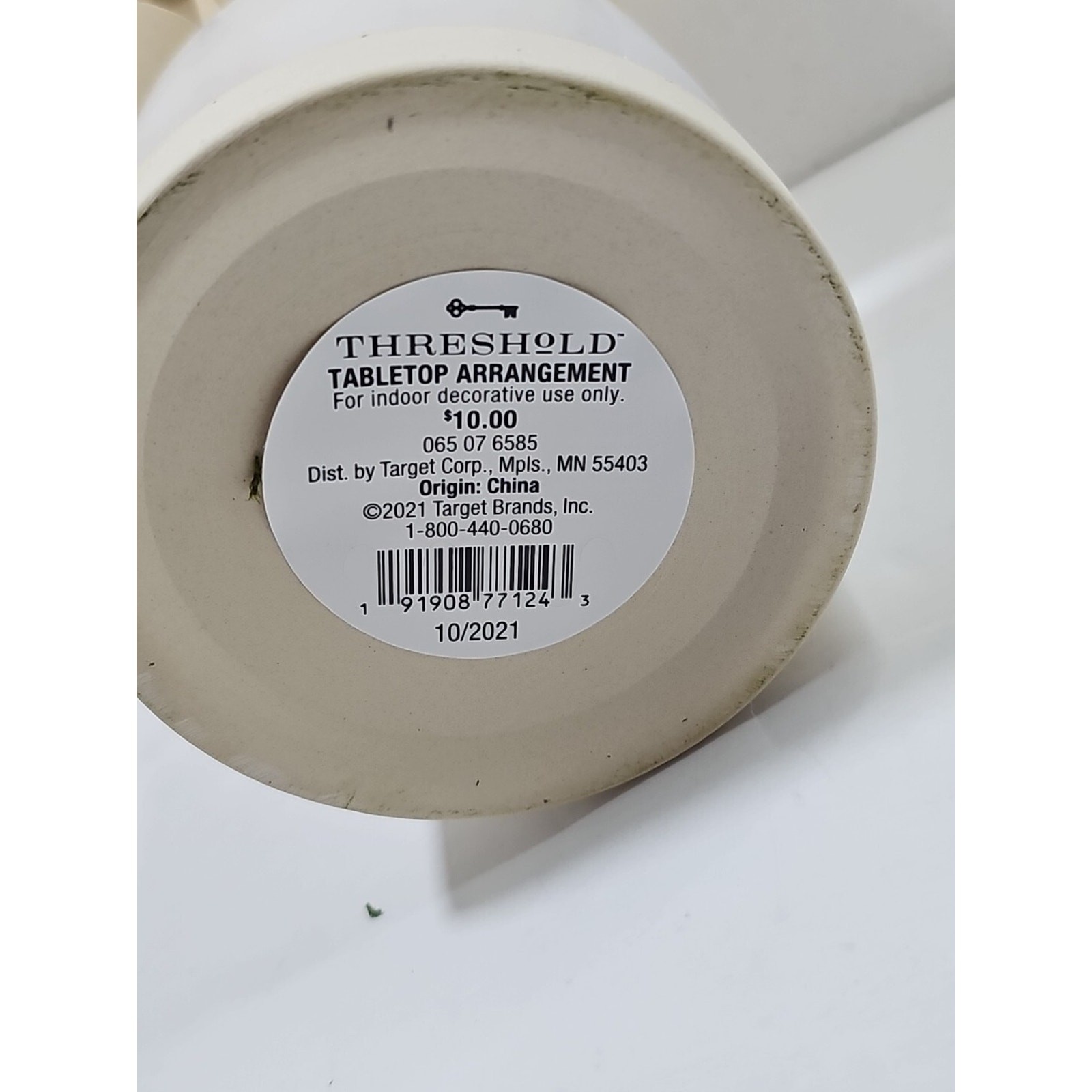 *NIB* Threahold 4-Pack Artificial Tabletop Arrangement – Cream – 6.5” tall