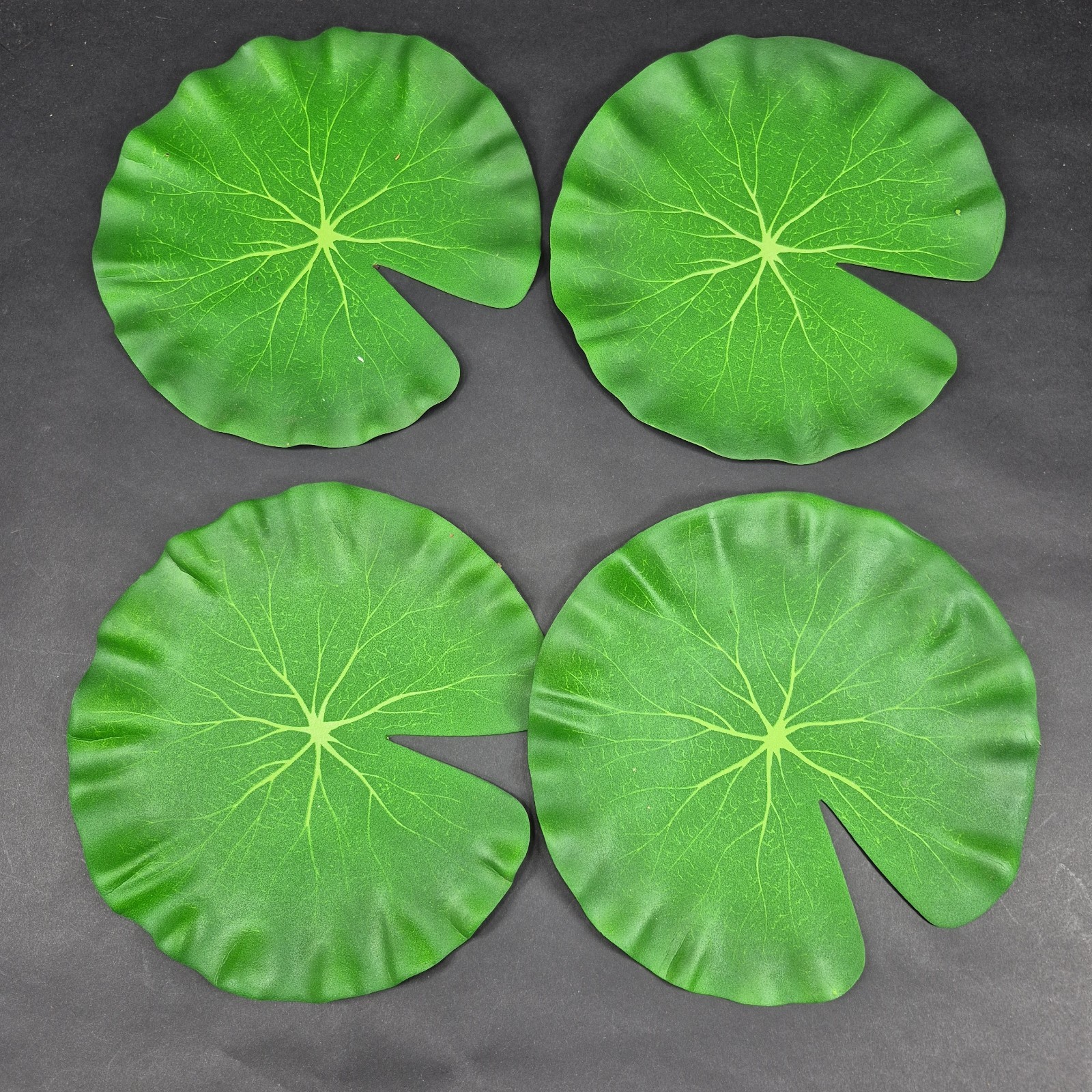 16PCS Artificial Lily Pads Floating Pond Flowers Lotus Plants Aquarium Decor Set