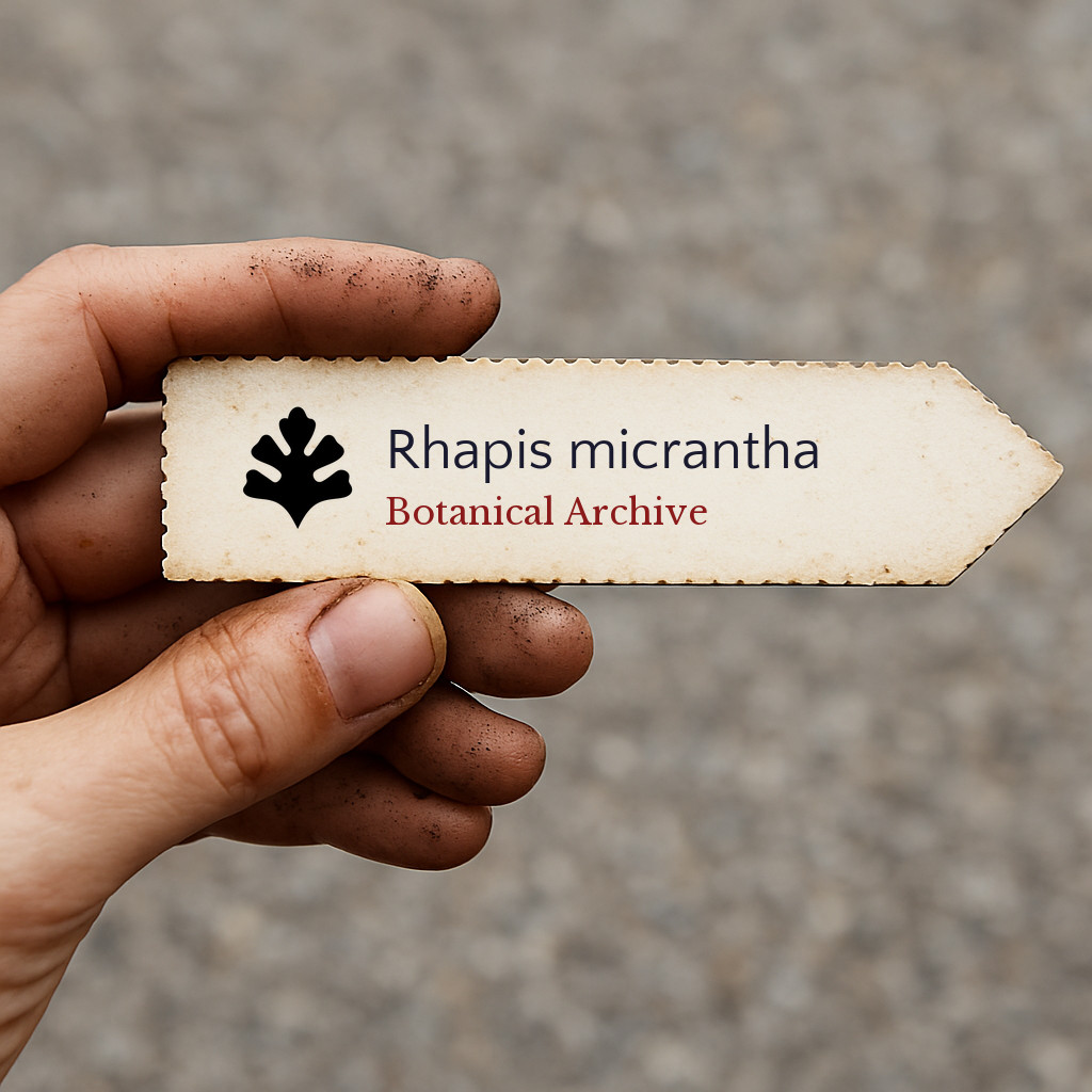 Rhapis micrantha | Beccari’s Lady Palm | 5 SEEDS – Lady Palm | Bamboo Palm