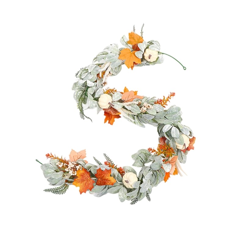 Whole Year Decorative Rattans Vine With Realistic Maples Leaf Design