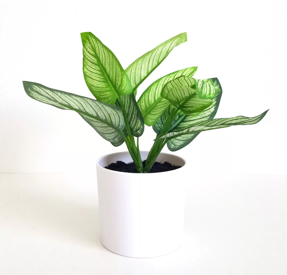 LOT OF 4! 🌱 Target Potted Faux Artificial Plant White Pot Beautiful Plant New