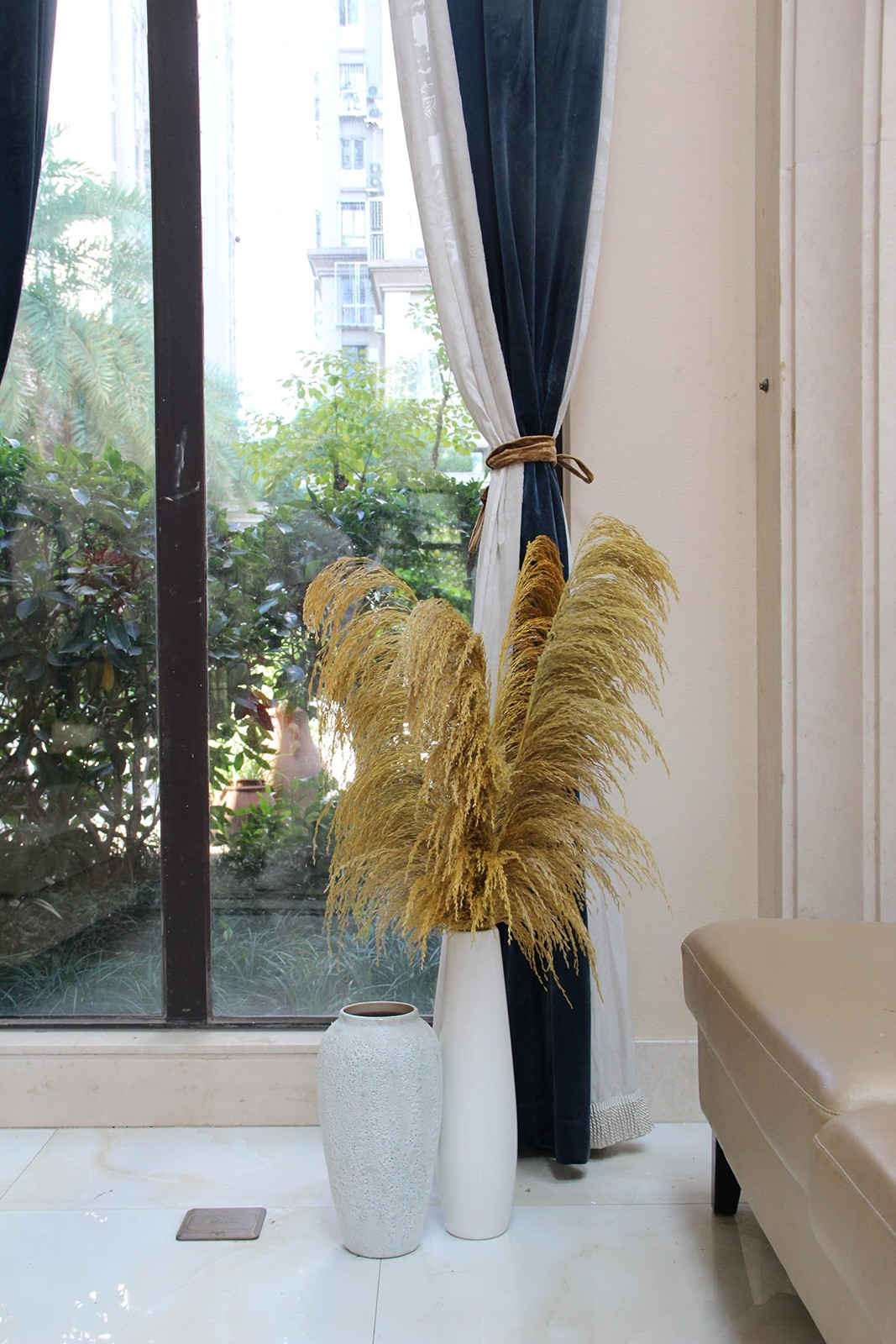 Pampas Grass Decor Tall,Long Pampas, Large Pompas Floral, Elegant Feather Flo…