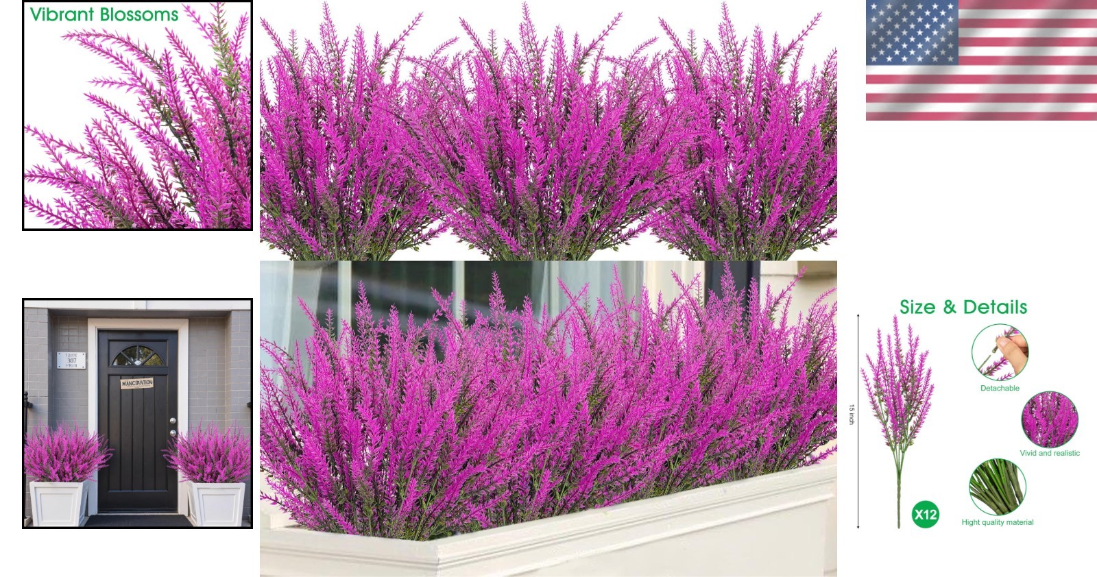 Long-Lasting Fuchsia Lavender: 12 Bundles Perfect for Centerpieces & More