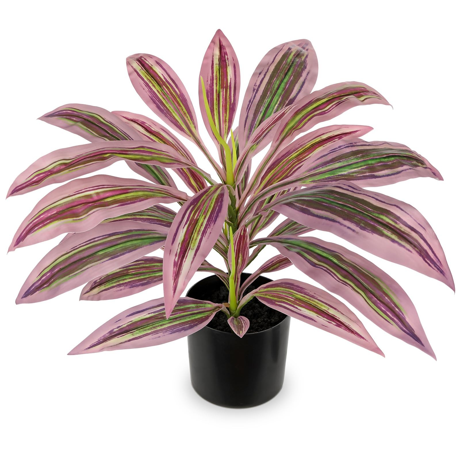 Artificial Plants Indoor with Pot, 19″ Fake Potted Plants Medium Artificial D…