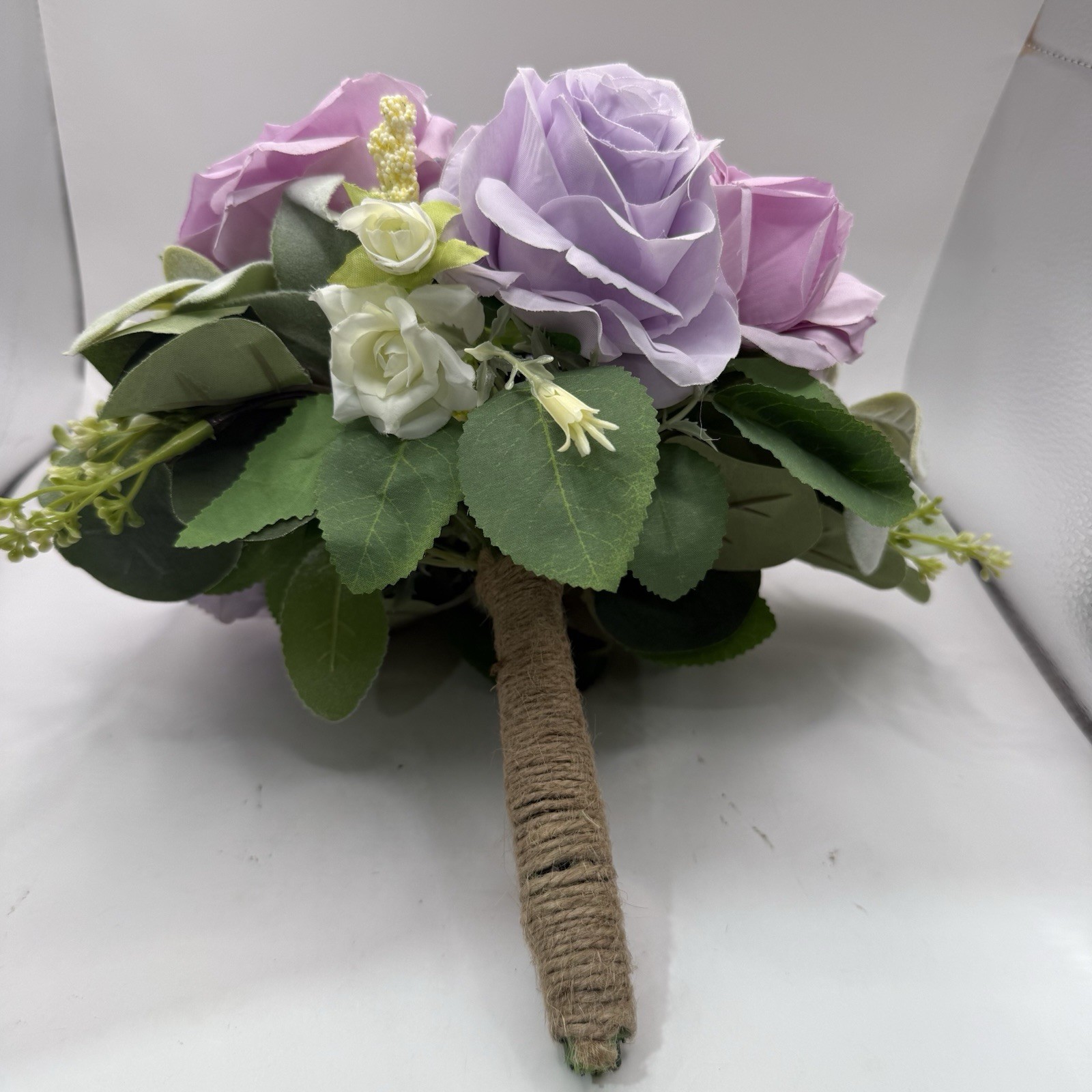 Wedding Bouquet Bride Bridal Bridesmaid Centerpiece Artificial Flowers Lilac