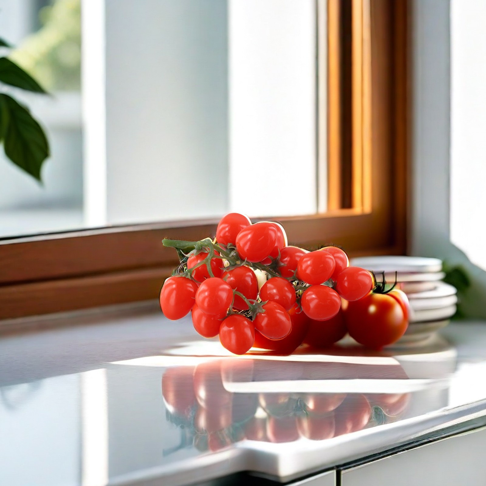 Artificial Tomato Fruit Vegetable House Kitchen Decoration DIsplay Props