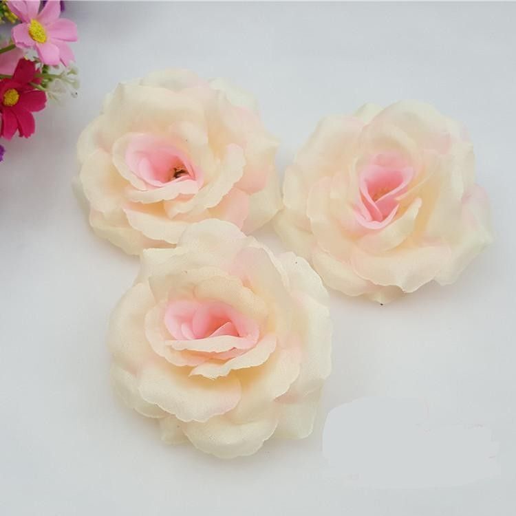 Black Roses Silk Flower Heads- 8cm Artificial Fake Flowers Decorations 10pcs/lot