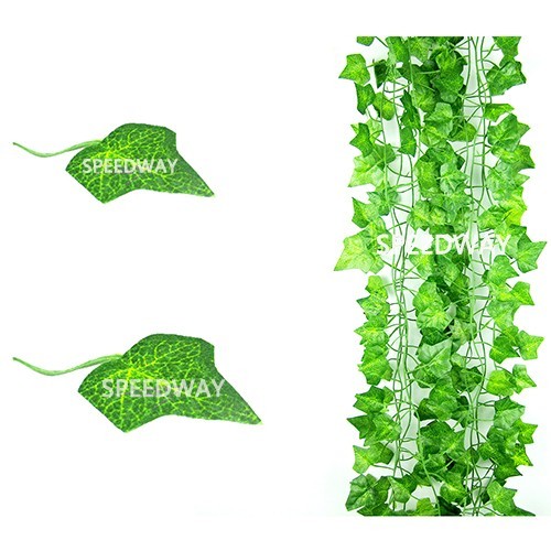 12 Strands Artificial Ivy Garland – 84Ft Fake Green Vines for Wedding Party, Wal