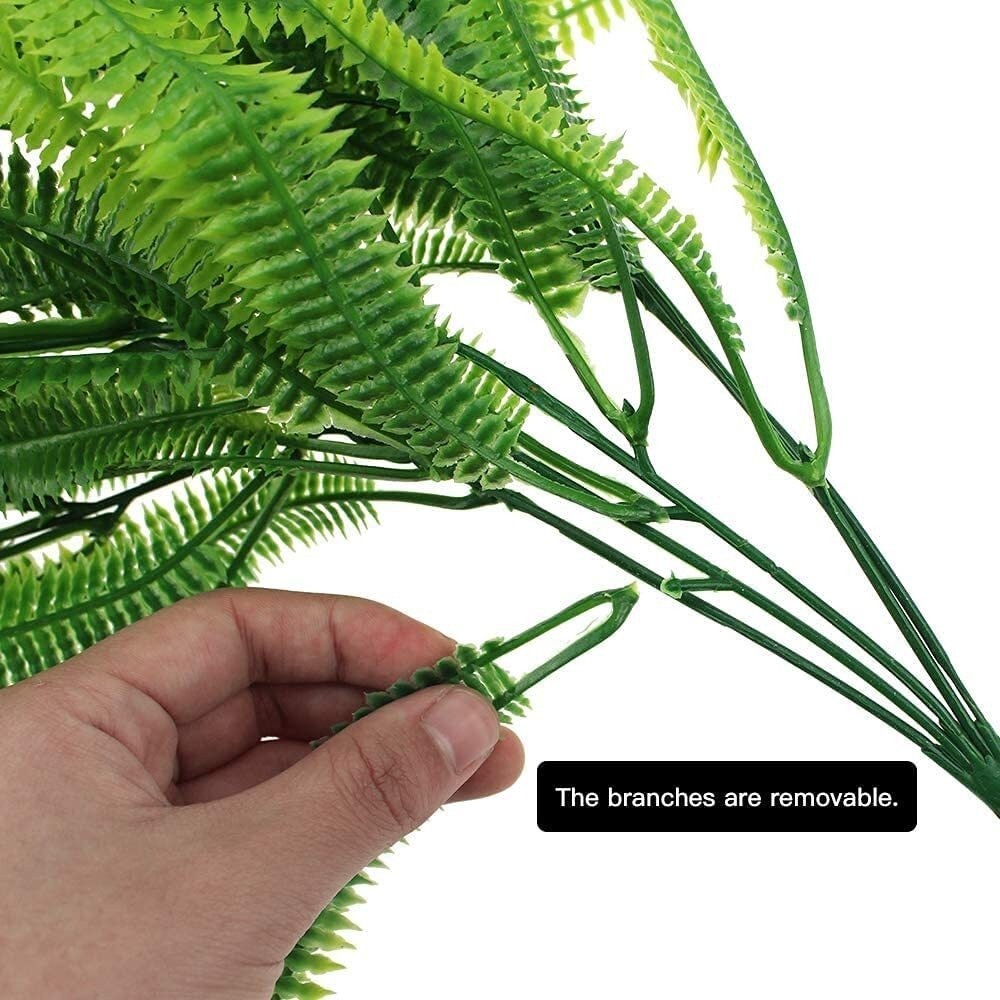 8pcs Artificial Hanging Plants Flowers Outdoor Fake Fern Garland Wedding Decor