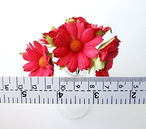 30 Big Daisy Assorted Artificial Mulberry Flower Wedding Scrapbook Wedding