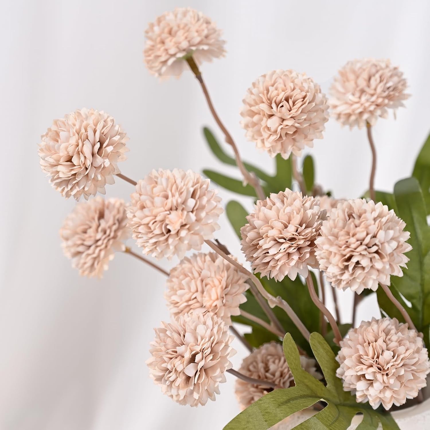 Fake Velvet Ball Mom Artificial Flowers for Wedding Decoration