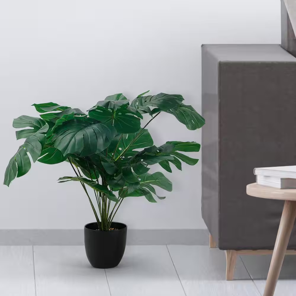 31 In. Green Artificial Tropical Palm Tree for Home Office Living Room Decor Ind