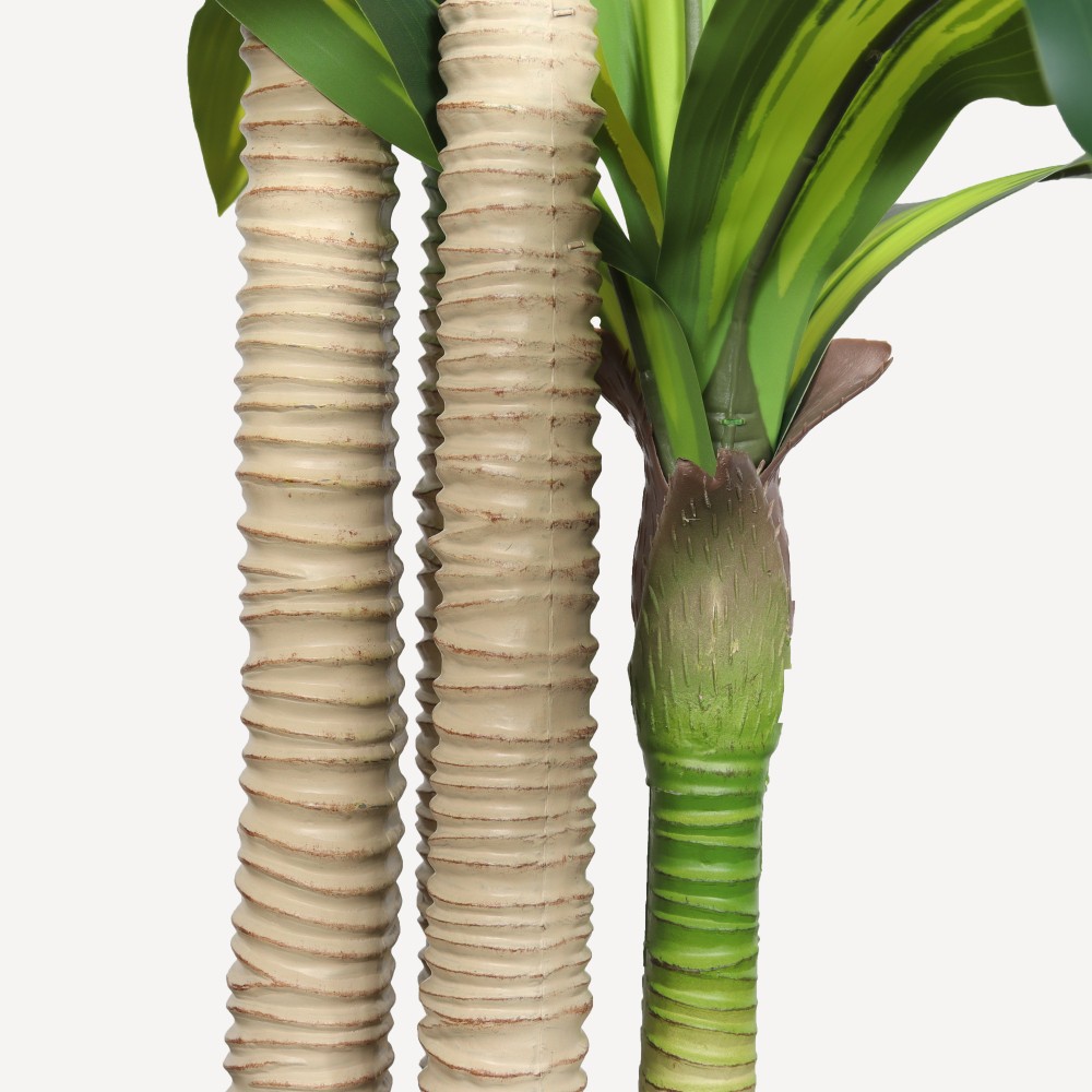 5′ Artificial Dracaena Tree with Black Plastic Pot, 1pc/set