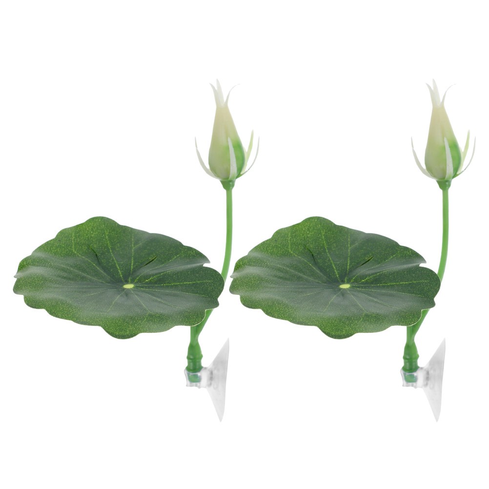 2Pcs Reusable Betta Fish Leaf Hammock with Suction Cup for Aquarium Relaxing