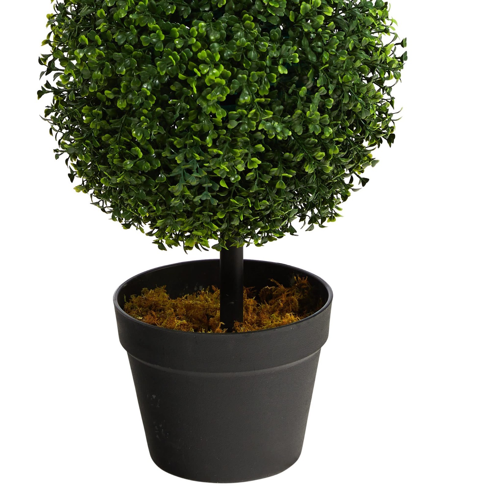 36″ Artificial Triple Ball Boxwood Topiary Tree in Pot | Indoor/Outdoor Decor, R