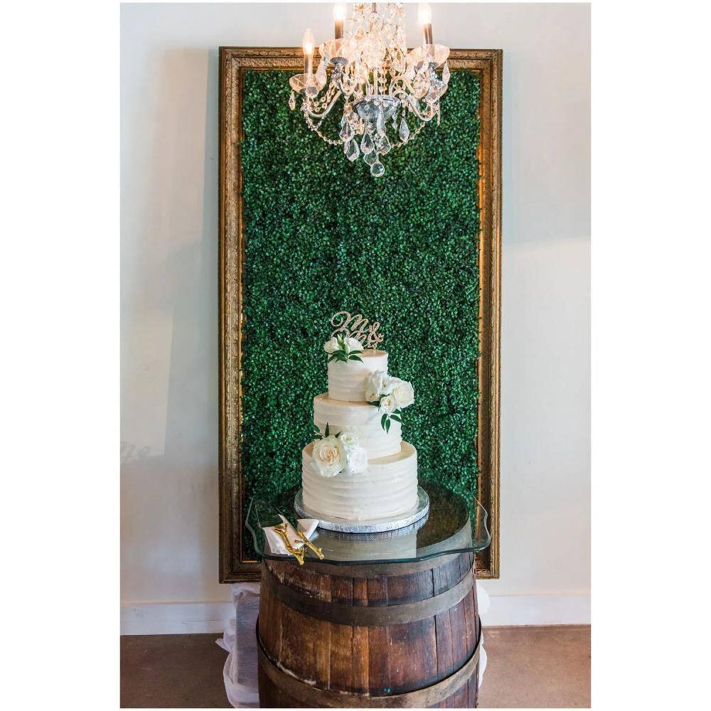 12- Pieces 20 In. X 20 In. Artificial Boxwood Hedge Greenery Wall Grass Topiary