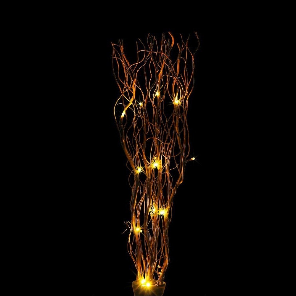 LIGHTSHARE Willow Branch Lighted Natural Decor 36Inch 16LED Brown USB