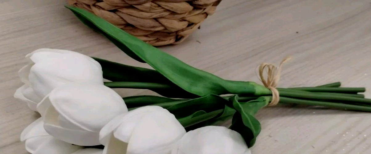 Martha Stewart artificial REAL TOUCH TULIPS Spring Summer bundle Tulip NEW set 7