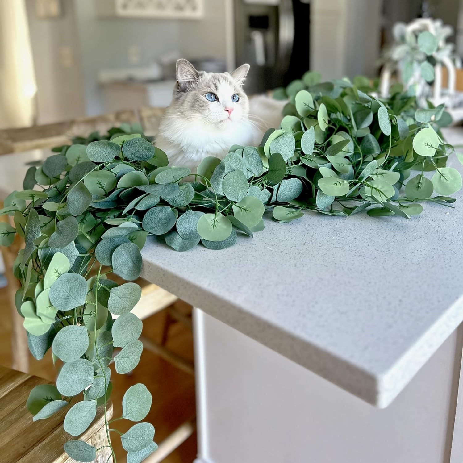 96Pcs Artificial Eucalyptus Garland for Wedding, Home & Party Decor