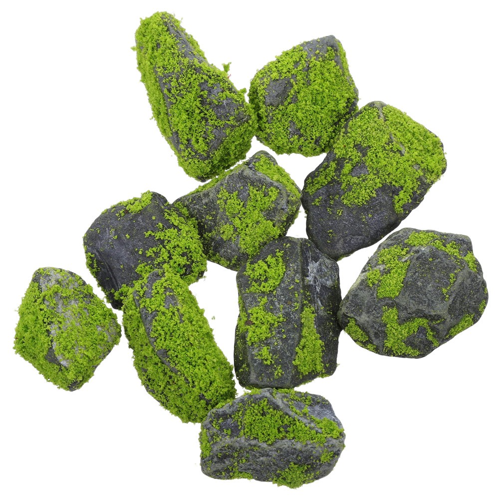 10 Pcs Fish Tank Landscape Ornament Artificial Rocks for Aquarium